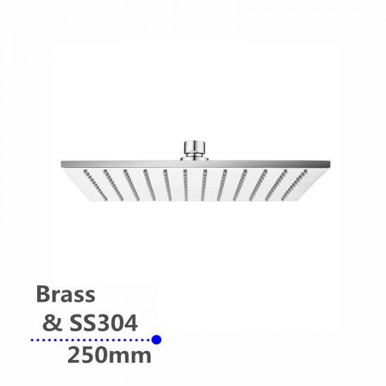 Square Shower Head 250mm - Modern Design for Luxurious Shower Experience