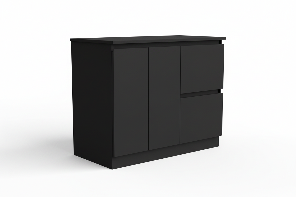 SAMMY 600MM FREE STANDING VANITY | CERAMIC TOP